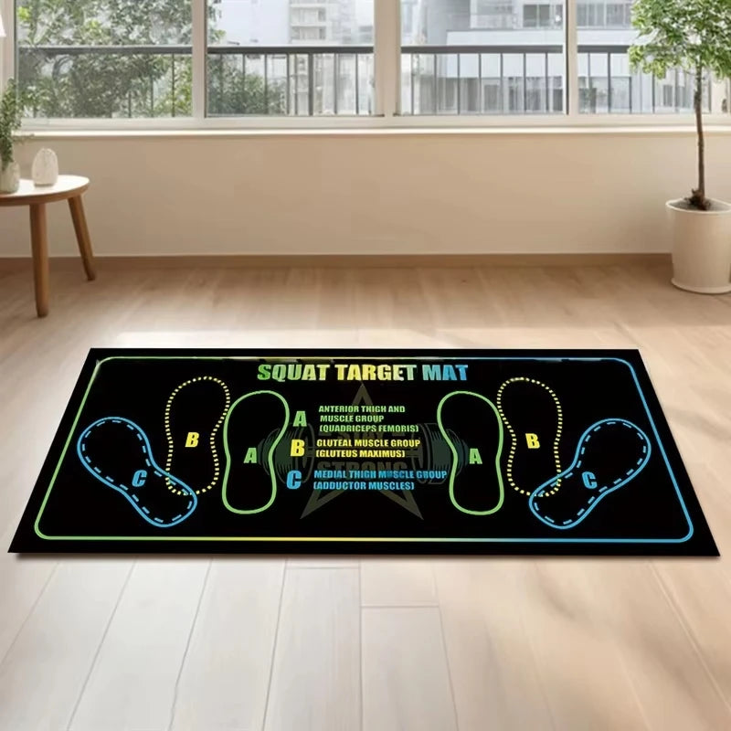 14x32in Squat Mat With Foot Placing Guide