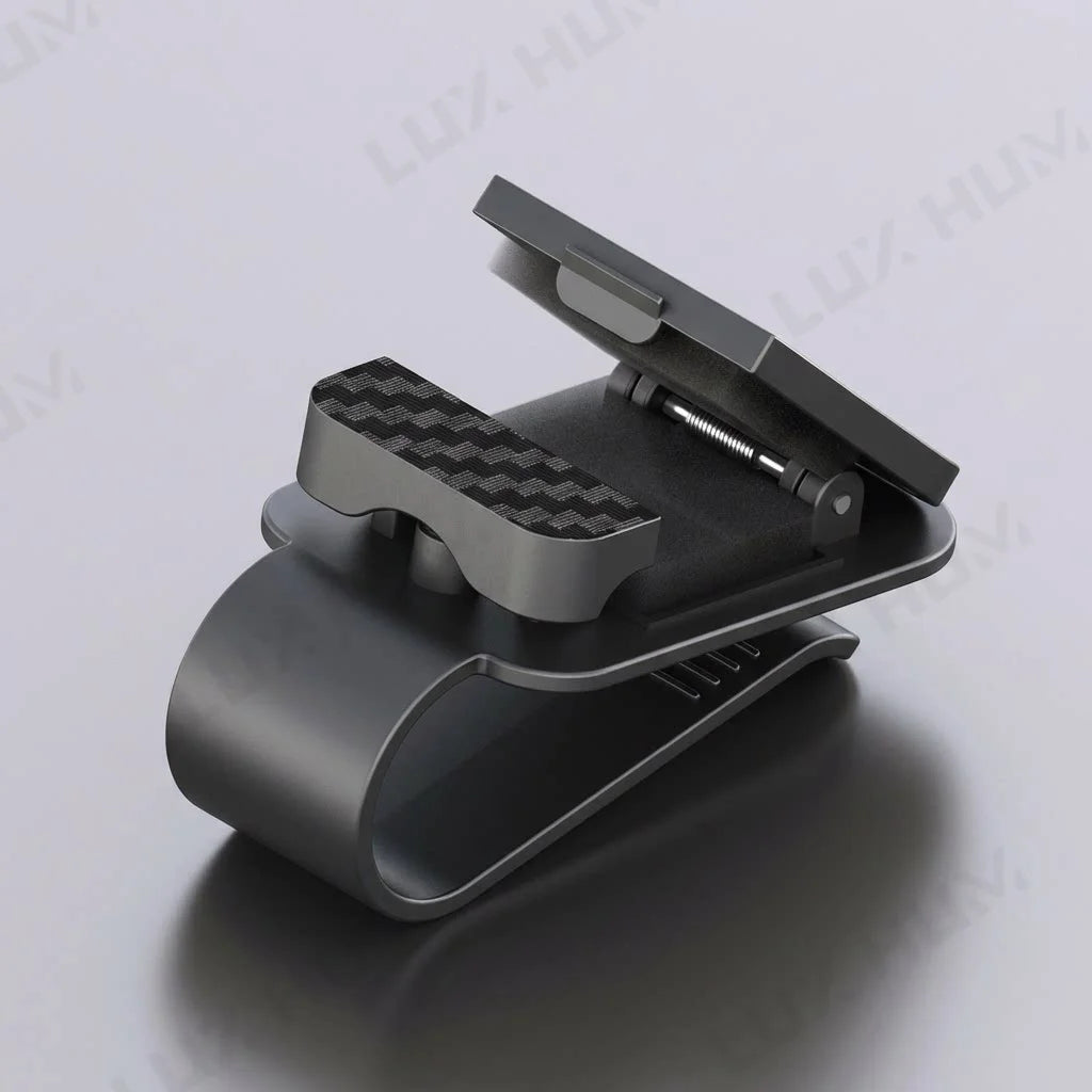 Universal Carbon Fiber Car Visor Glasses Holder for All Car Models