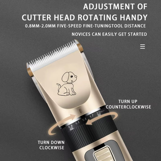Professional Electric Pet Hair Trimmer Set With Ceramic Blade