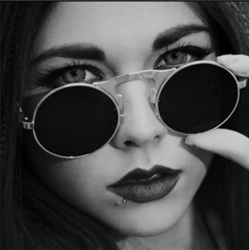 Sleek Unisex Circular Sunglasses With UV400 Protection 