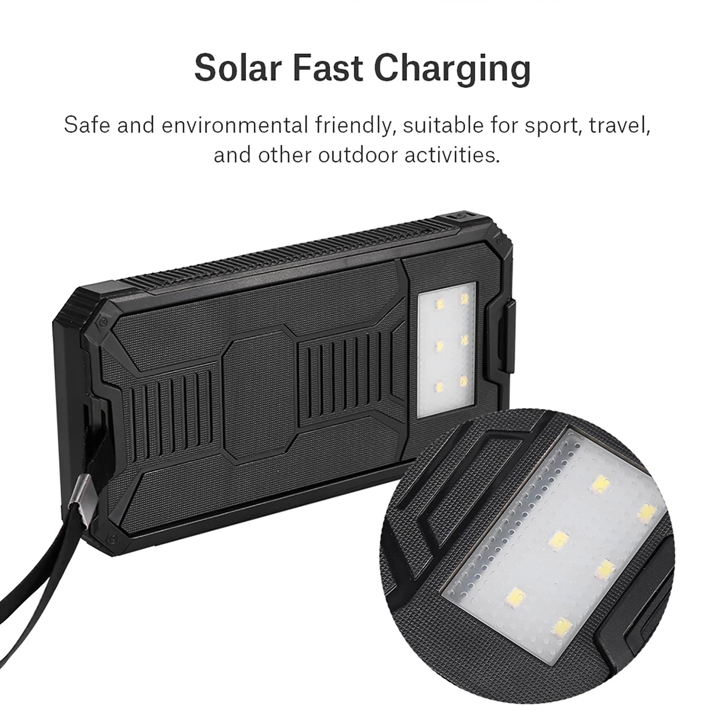 Portable 20000 mAh Power Bank with Dual USB Ports