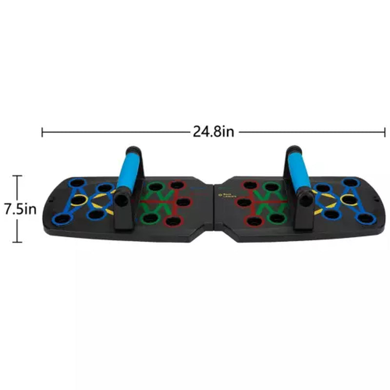 Adjustable Push-Up Board Setup For Exercising