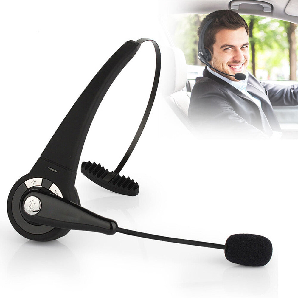 Advanced One-Ear Wireless Bluetooth Headset W/ Microphone