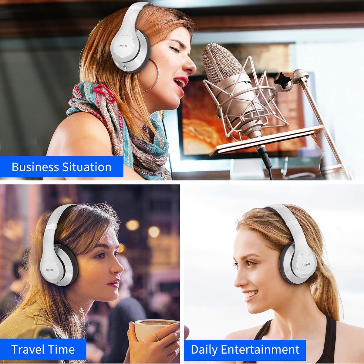 Sleek Foldable Bluetooth Headset With Soundproof Technology