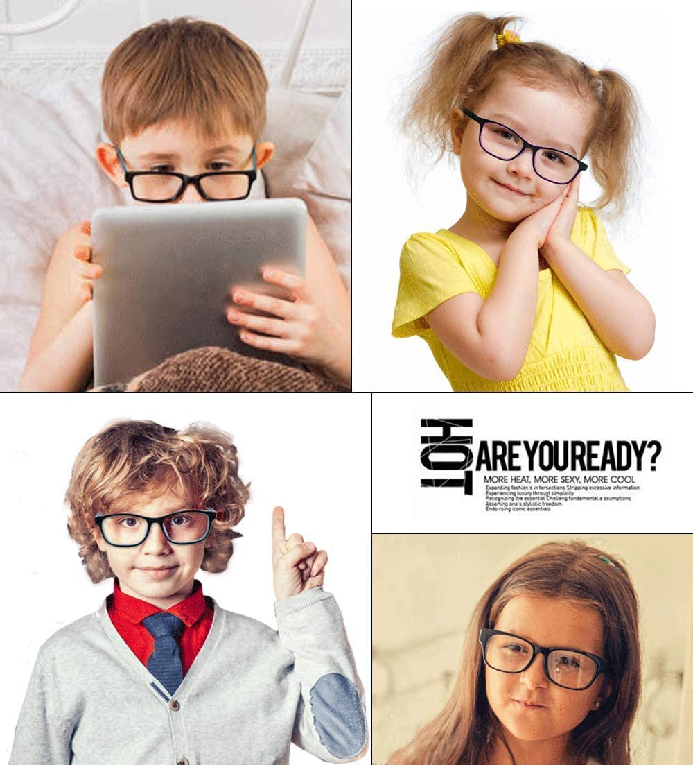 Kids' Pink & Blue Sunglasses With UV400 Protection and Anti-Bluelight Protection