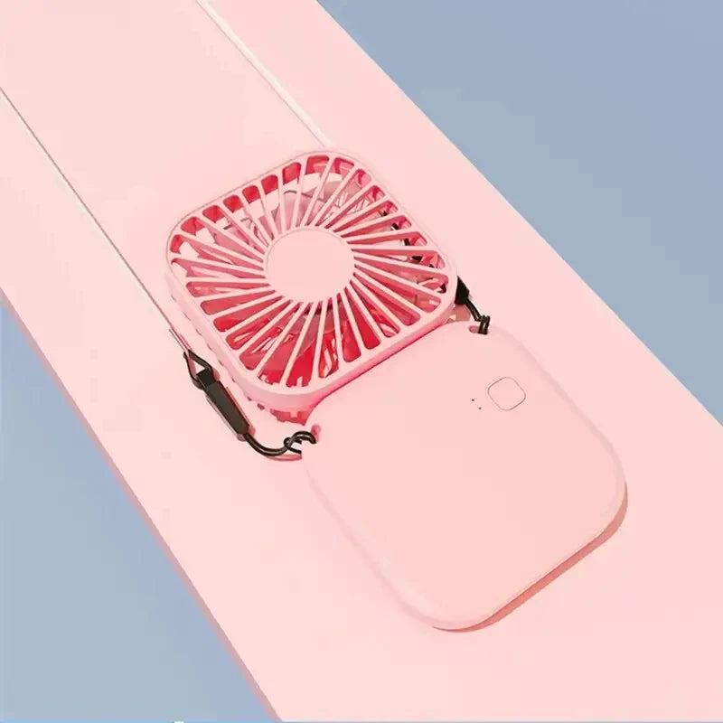 Mini Portable Folding & Hanging Neck Fan With 3 Speeds And USB Charging 