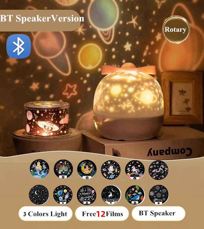 360° Rotating Night Light Projector For Kids