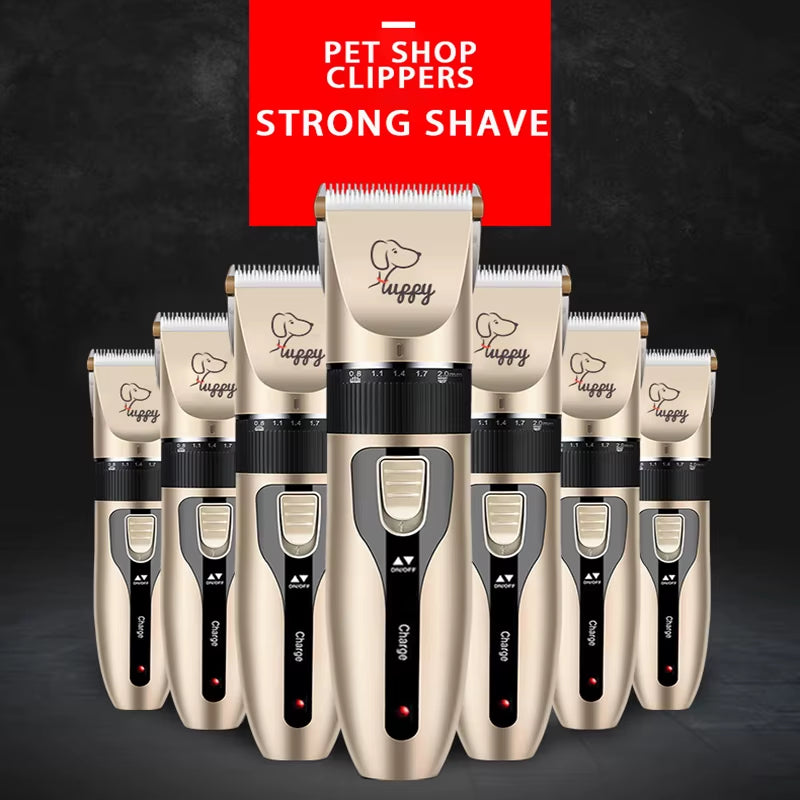 Professional Electric Pet Hair Trimmer Set With Ceramic Blade