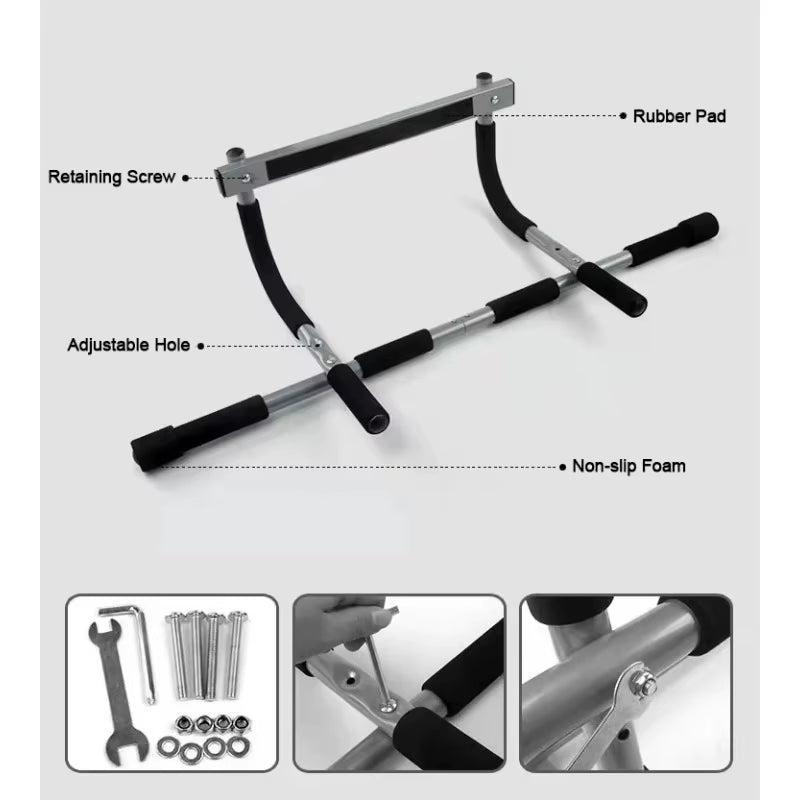 Household Doorway Mounted Pull-Up/Chin-Up Bar With Foam Grip