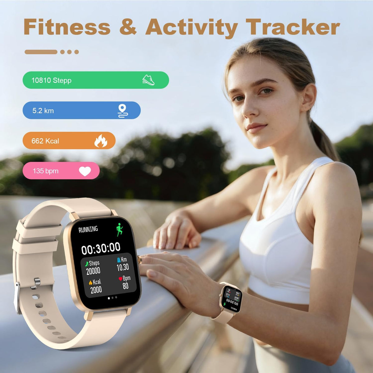 Waterproof Unisex Bluetooth Smart Watch