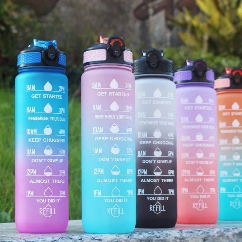 1L Leakproof Sport Water Bottle For Outdoors, Travel, and Fitness
