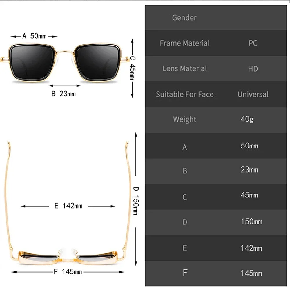 Men's Stylish "Steampunk" Style Sunglasses With UV400 Protection