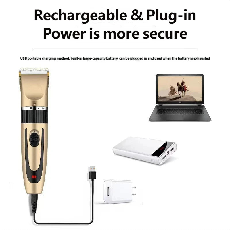 Professional Rechargeable Electric Hair Trimmer For Haircuts & Shape-Ups