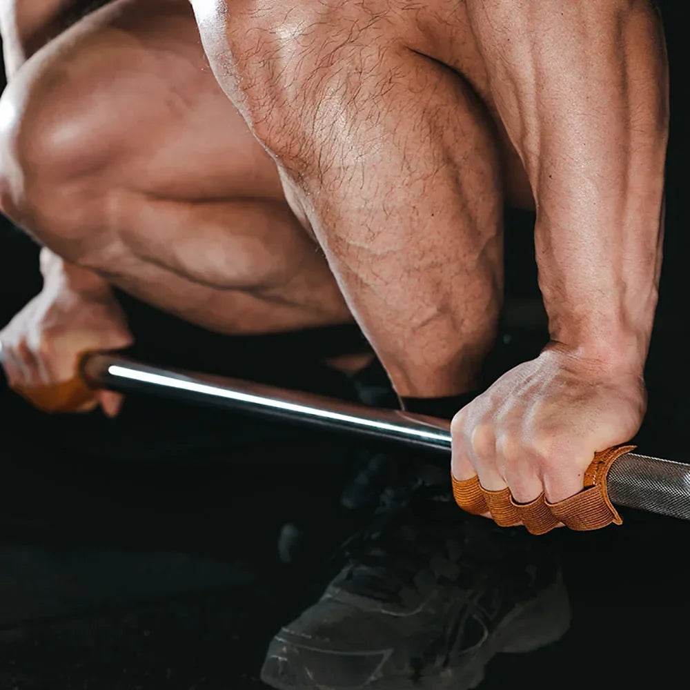 Anti-Slip Protection Gloves For Lifting Weights, Made With Cowhide Leather