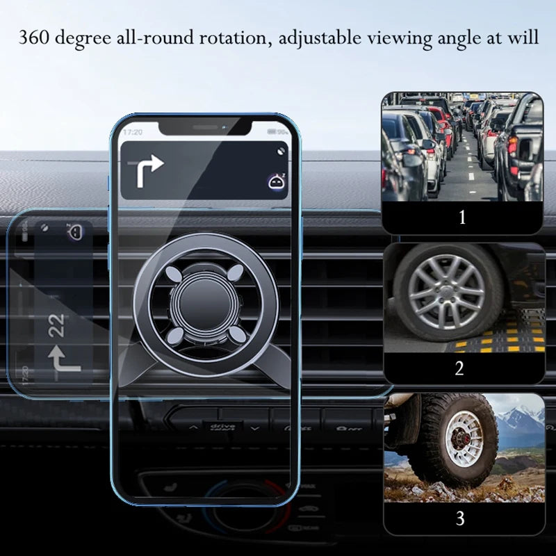 360 Degree Rotating Car Phone Holder for Air Vents