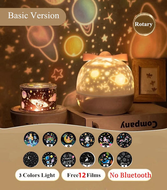 360° Rotating Night Light Projector For Kids