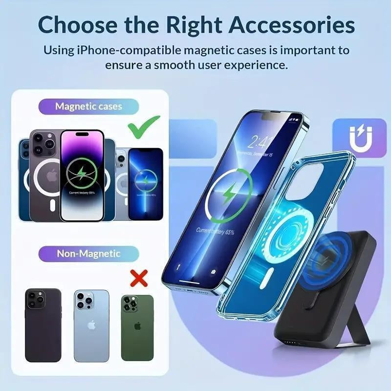 Wireless Magsafe Mini Portable Power Bank 5000Mah 