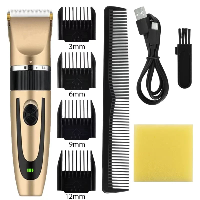 Professional Rechargeable Electric Hair Trimmer For Haircuts & Shape-Ups