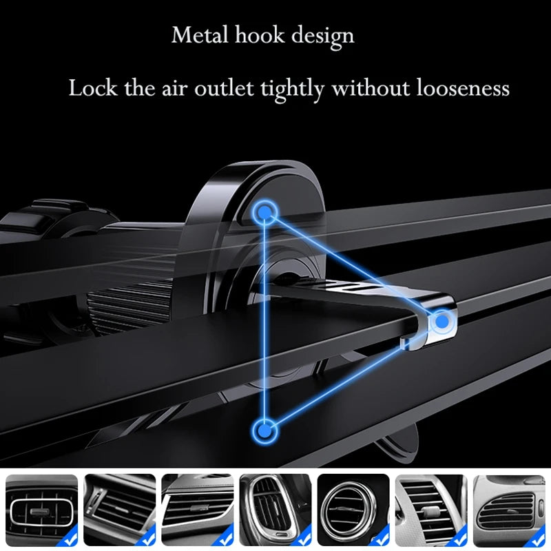360 Degree Rotating Car Phone Holder for Air Vents