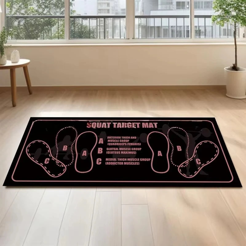 14x32in Squat Mat With Foot Placing Guide 