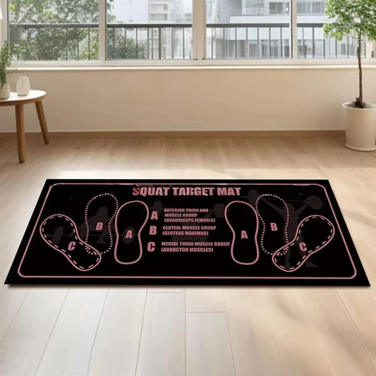 14x32in Squat Mat With Foot Placing Guide 