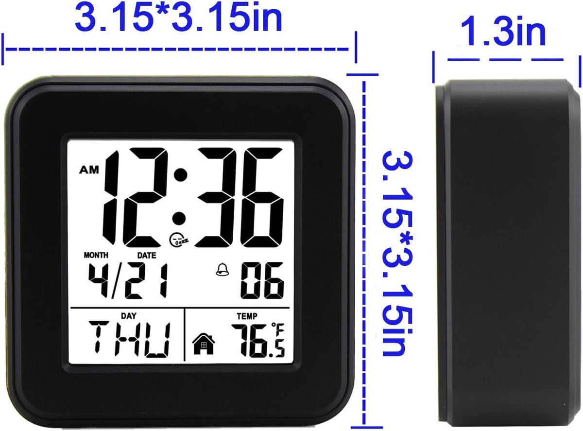Small Digital Alarm Clock With Backlight