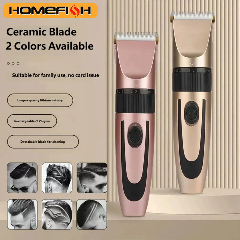 Professional Rechargeable Electric Hair Trimmer For Haircuts & Shape-Ups