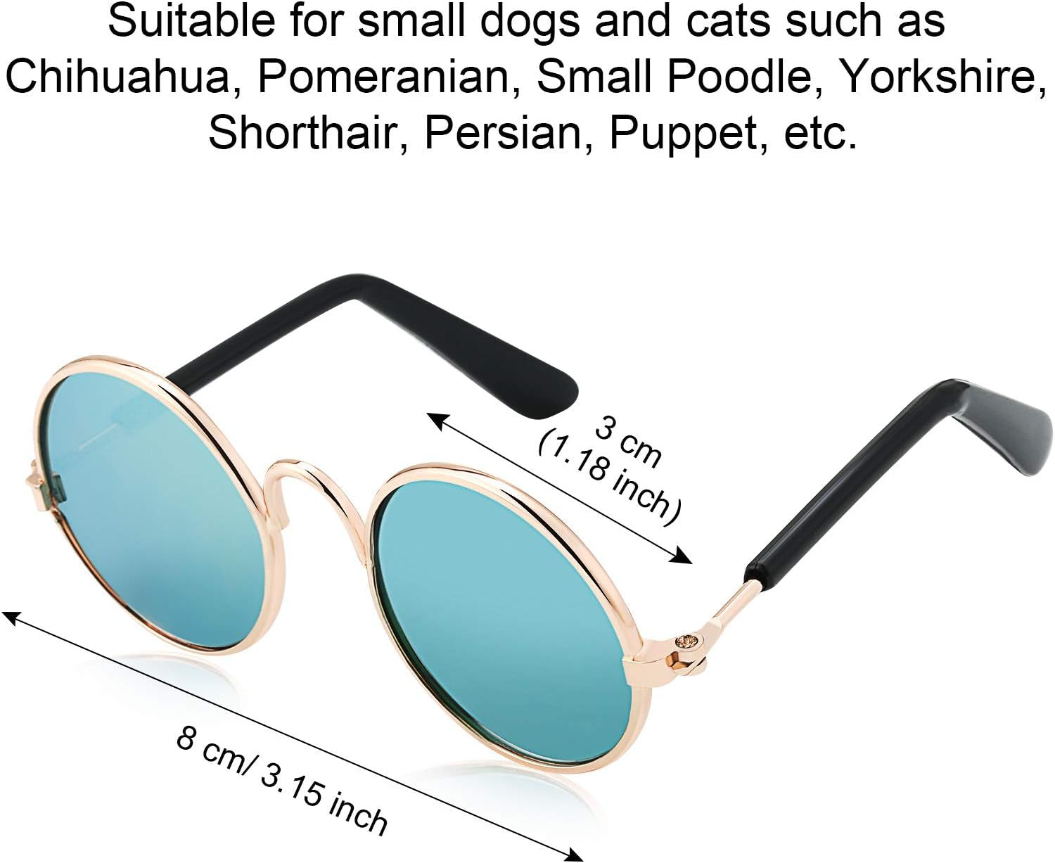 "Paw-Shades" 6-Pack Sunglasses for Cats & Dogs