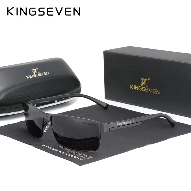 Sleek Designer Sport Sunglasses For Men Complete With Custom Bag, Glasses Case, & Lens Cleaner