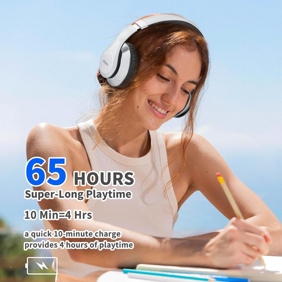 Sleek Foldable Bluetooth Headset With Soundproof Technology