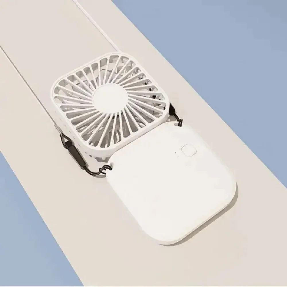 Mini Portable Folding & Hanging Neck Fan With 3 Speeds And USB Charging 