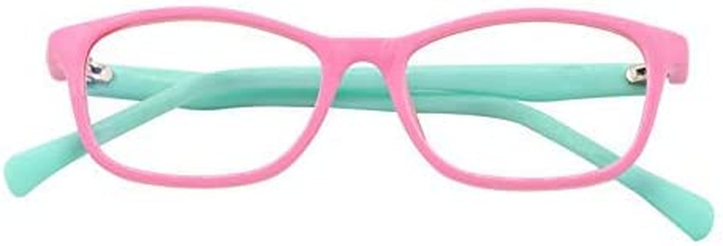 Kids' Pink & Blue Sunglasses With UV400 Protection and Anti-Bluelight Protection