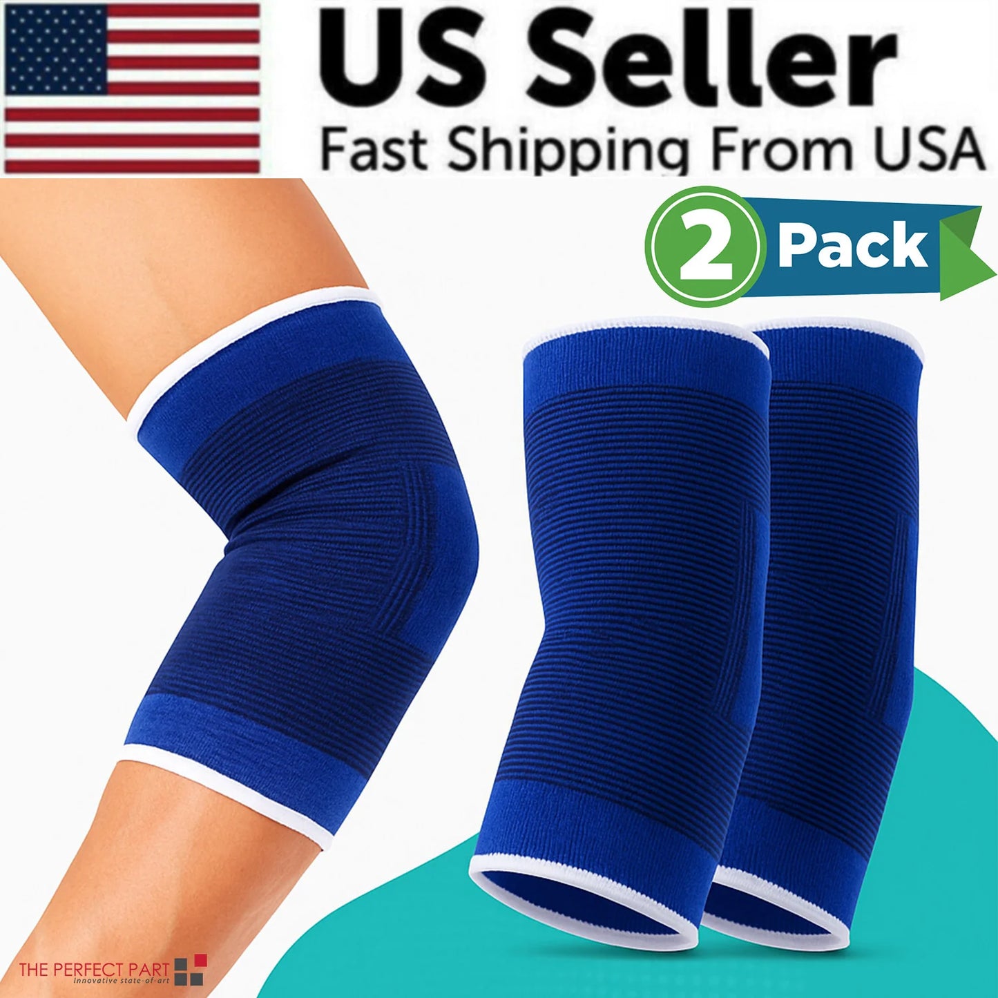 Elastic Elbow Compression Sleeve With Full Range Of Motion