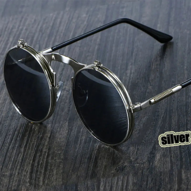 Sleek Unisex Circular Sunglasses With UV400 Protection 