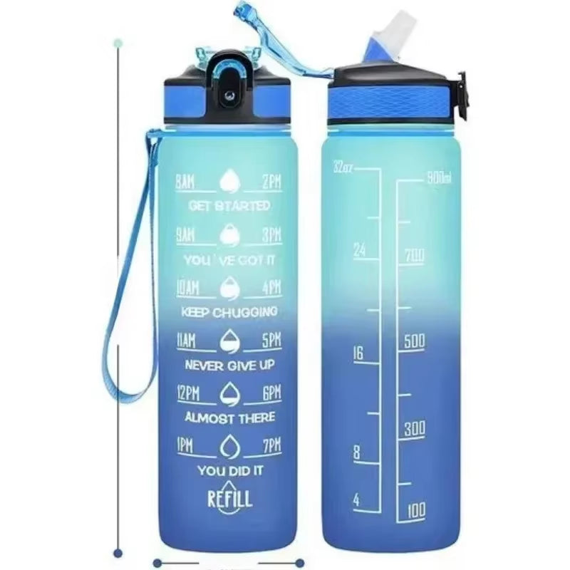 1L Leakproof Sport Water Bottle For Outdoors, Travel, and Fitness