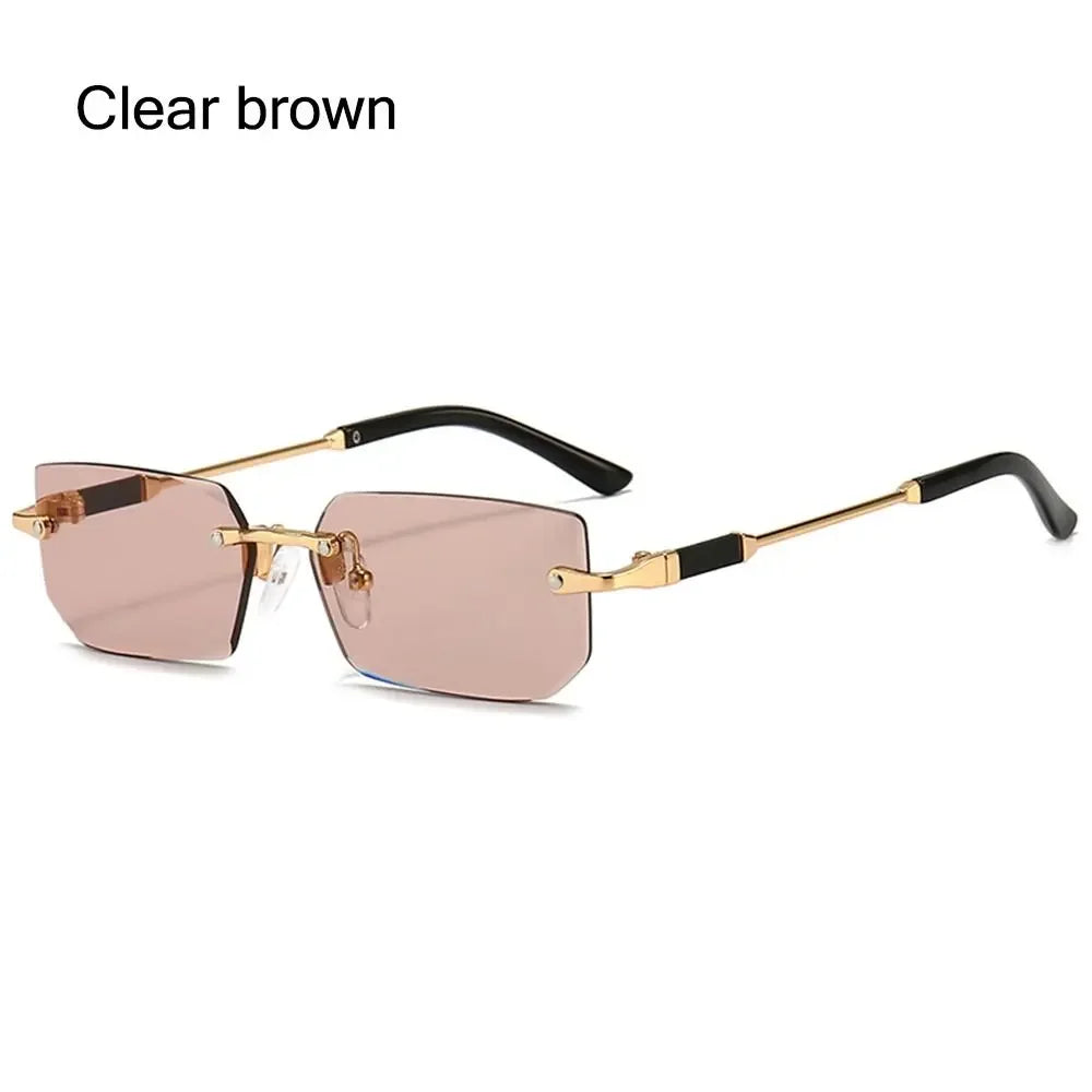Y2K Unisex Modern Rimlesss Shades With UV400 Protection