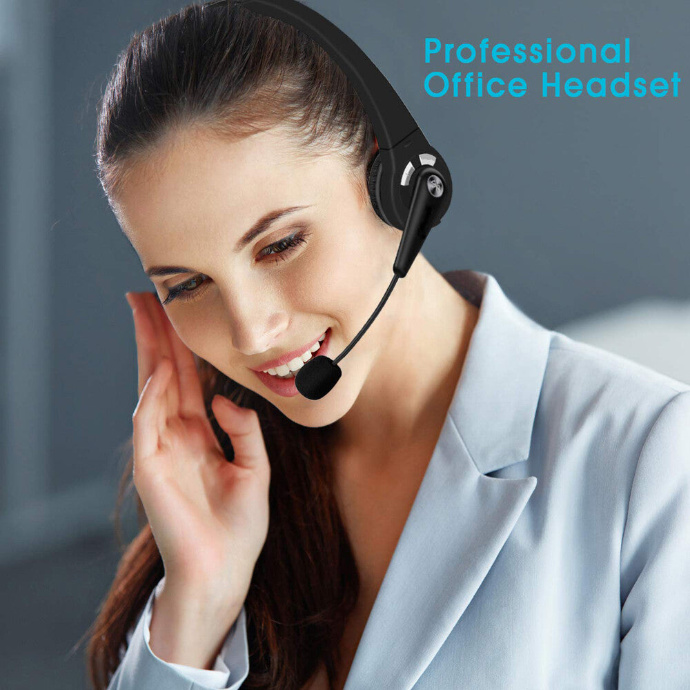 Advanced One-Ear Wireless Bluetooth Headset W/ Microphone