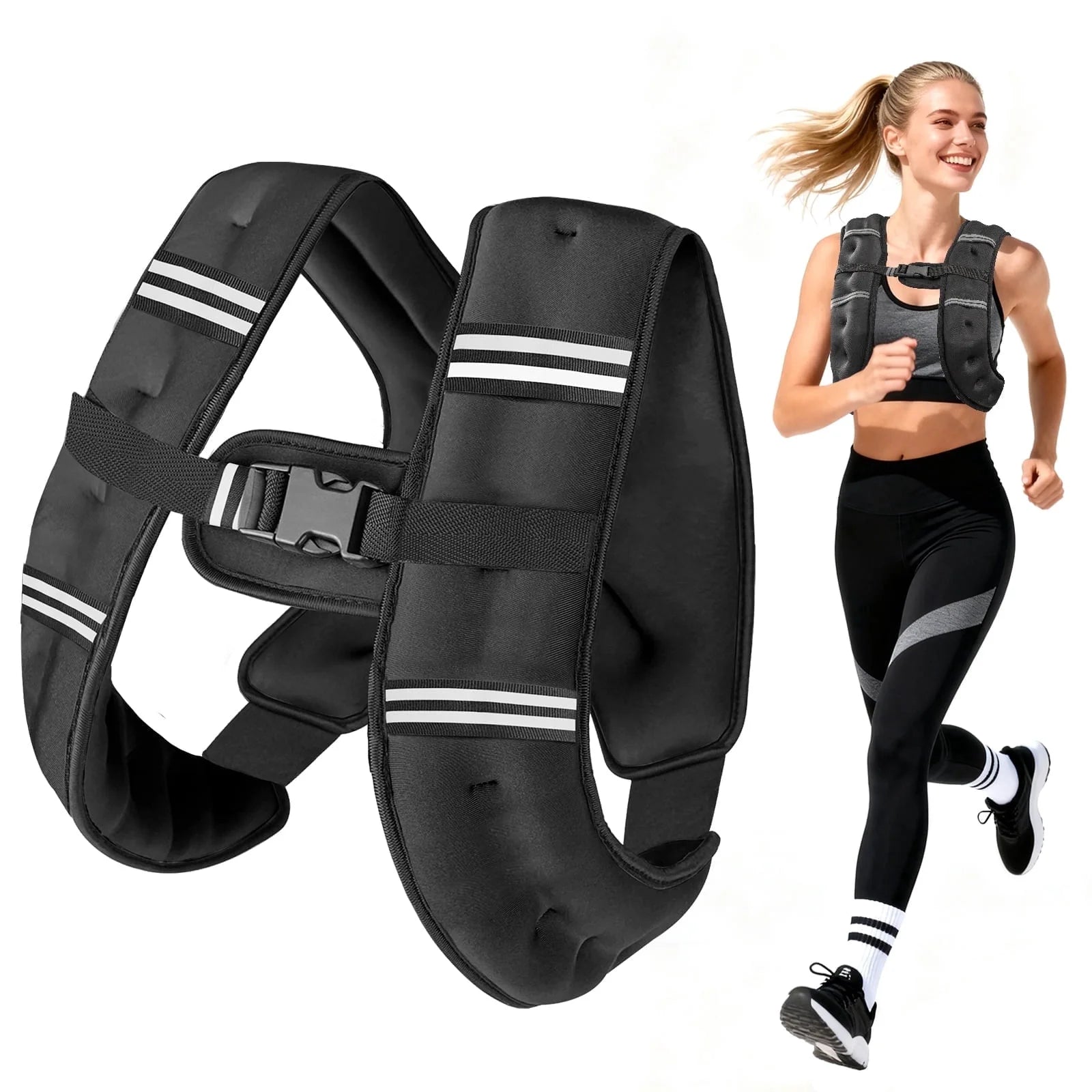 6LB Mesh Weighted Vest With Adjustable Buckle