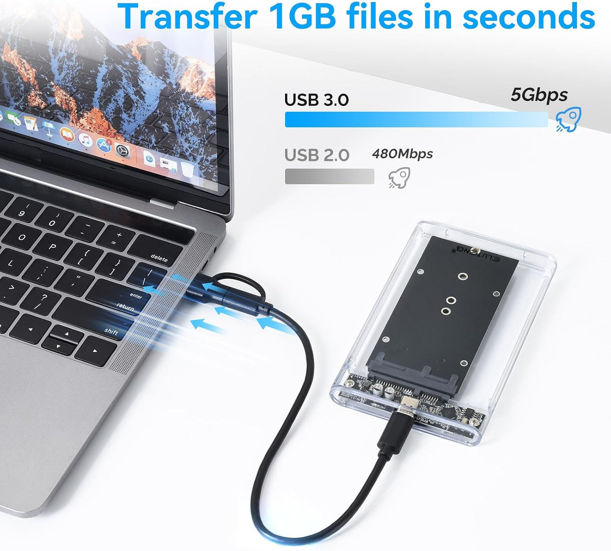 Lightweight USB Hard Drive With Up To 4TB Of Space