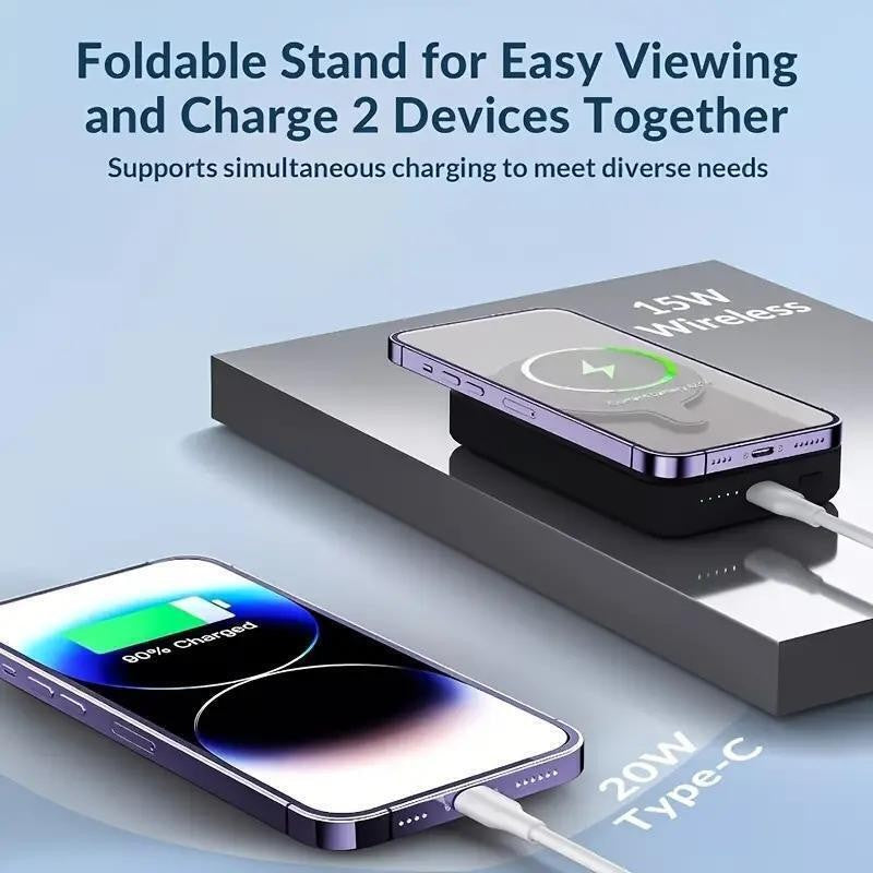 Wireless Magsafe Mini Portable Power Bank 5000Mah 