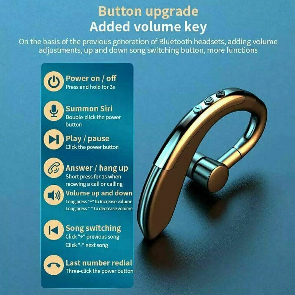 Wireless Bluetooth V5 Earpiece For Driving