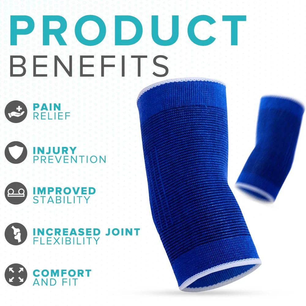 Elastic Elbow Compression Sleeve With Full Range Of Motion