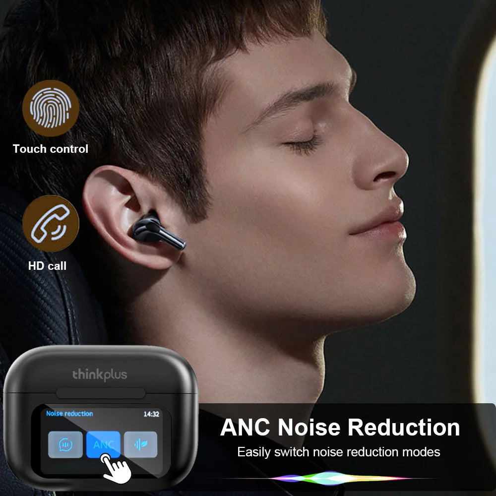 TWS Bluetooth Sports Earphones With Interactive Touch Screen