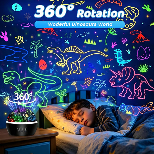 Rotating Multi-Color Nightlight Projector Lamp For Kids