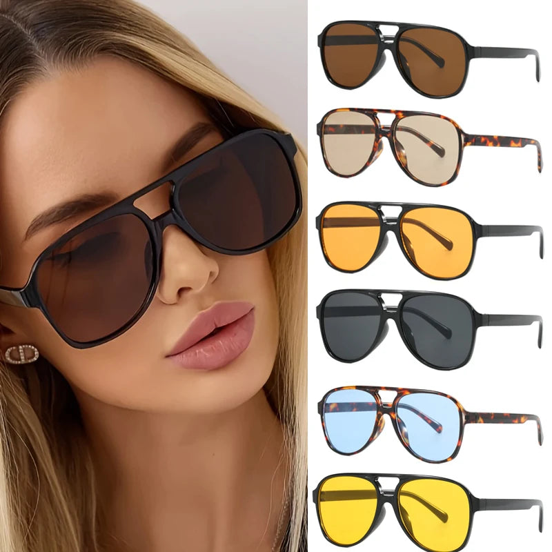 Casual Sleek Unisex Gradient Sunglasses With UV400 Protection