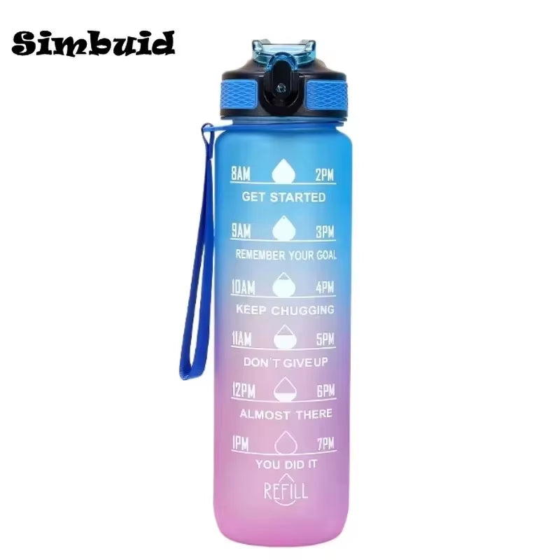 1L Leakproof Sport Water Bottle For Outdoors, Travel, and Fitness