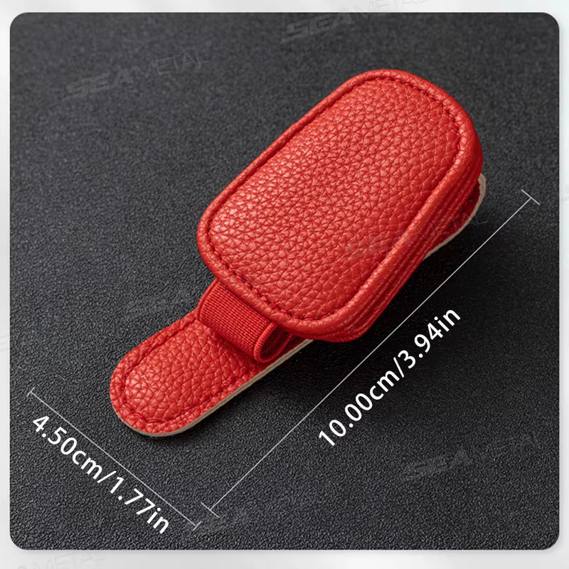 SEAMETAL Car Sunglasses Clip Sun Visor Glasses & Card Holder