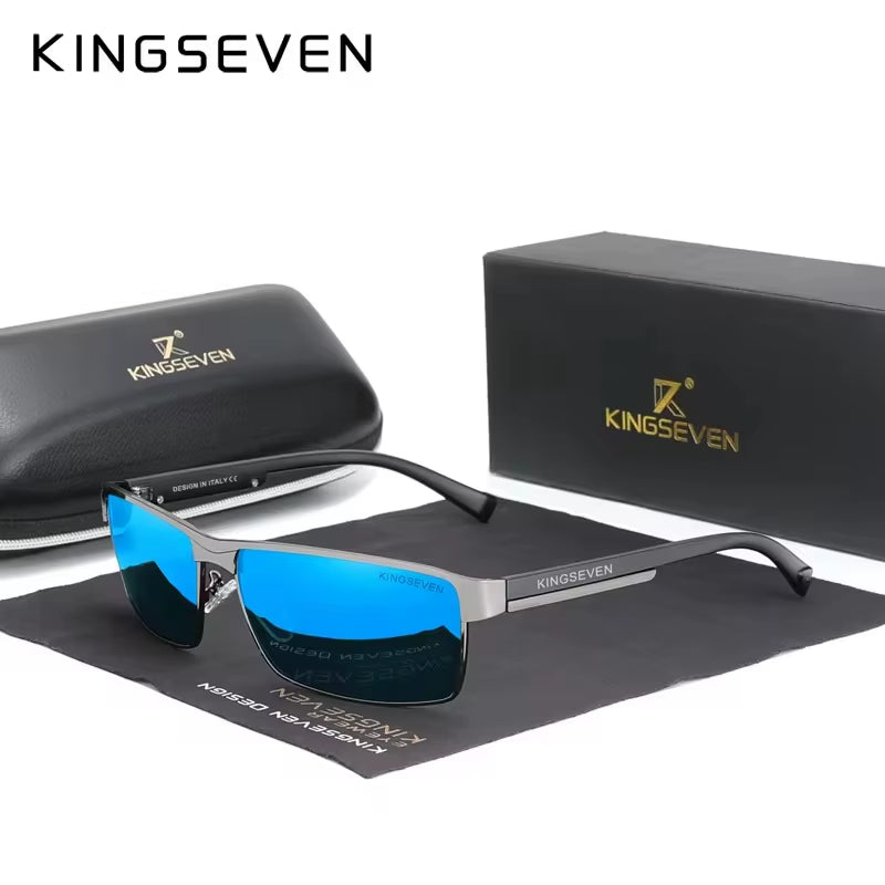 Sleek Designer Sport Sunglasses For Men Complete With Custom Bag, Glasses Case, & Lens Cleaner