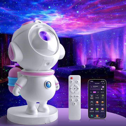 LED Astronaut Galaxy Night Light Projector