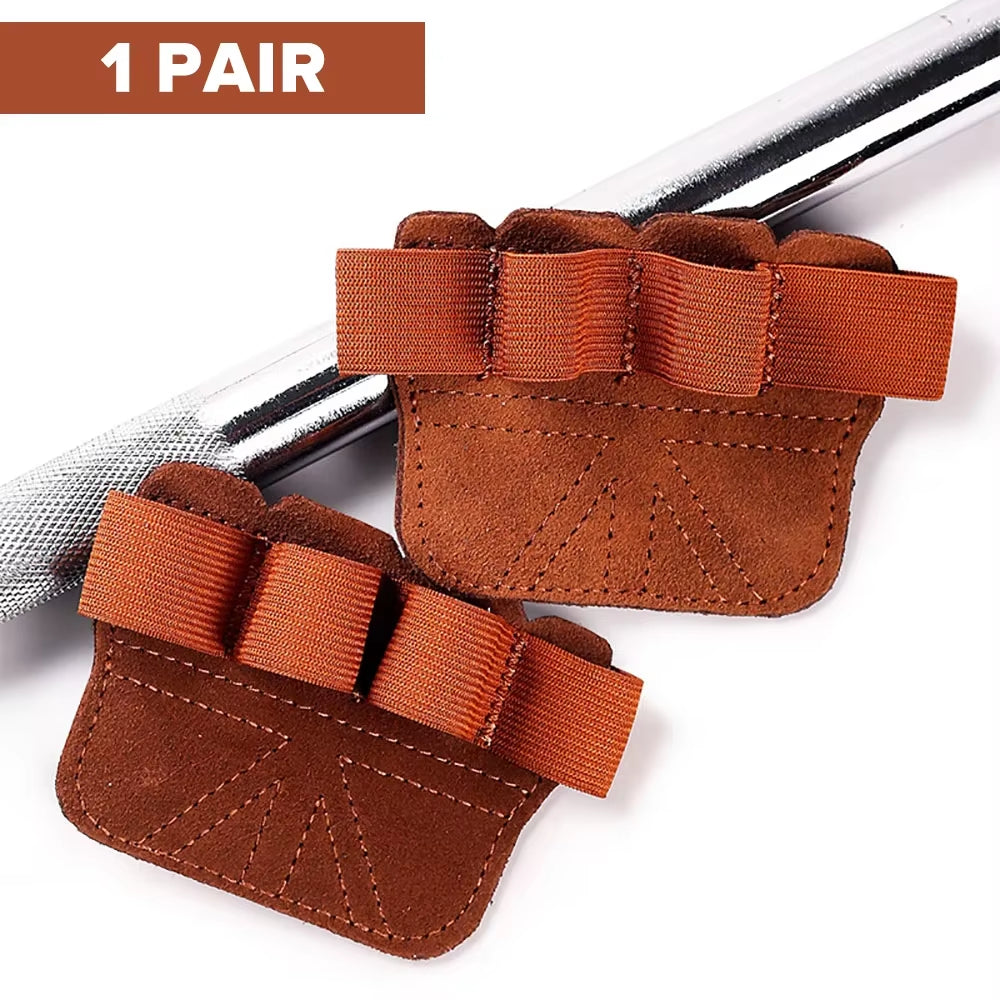 Anti-Slip Protection Gloves For Lifting Weights, Made With Cowhide Leather